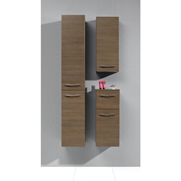 Artiqua Hochschrank Serie 818, 168x30x30cm Anschlag rechts, Graphit Struktur