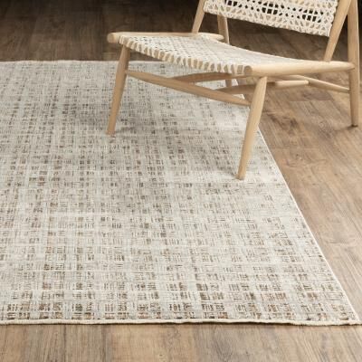 Style Haven Bennett Modern Grid Rectilinear Ivory / Brown Area Rug