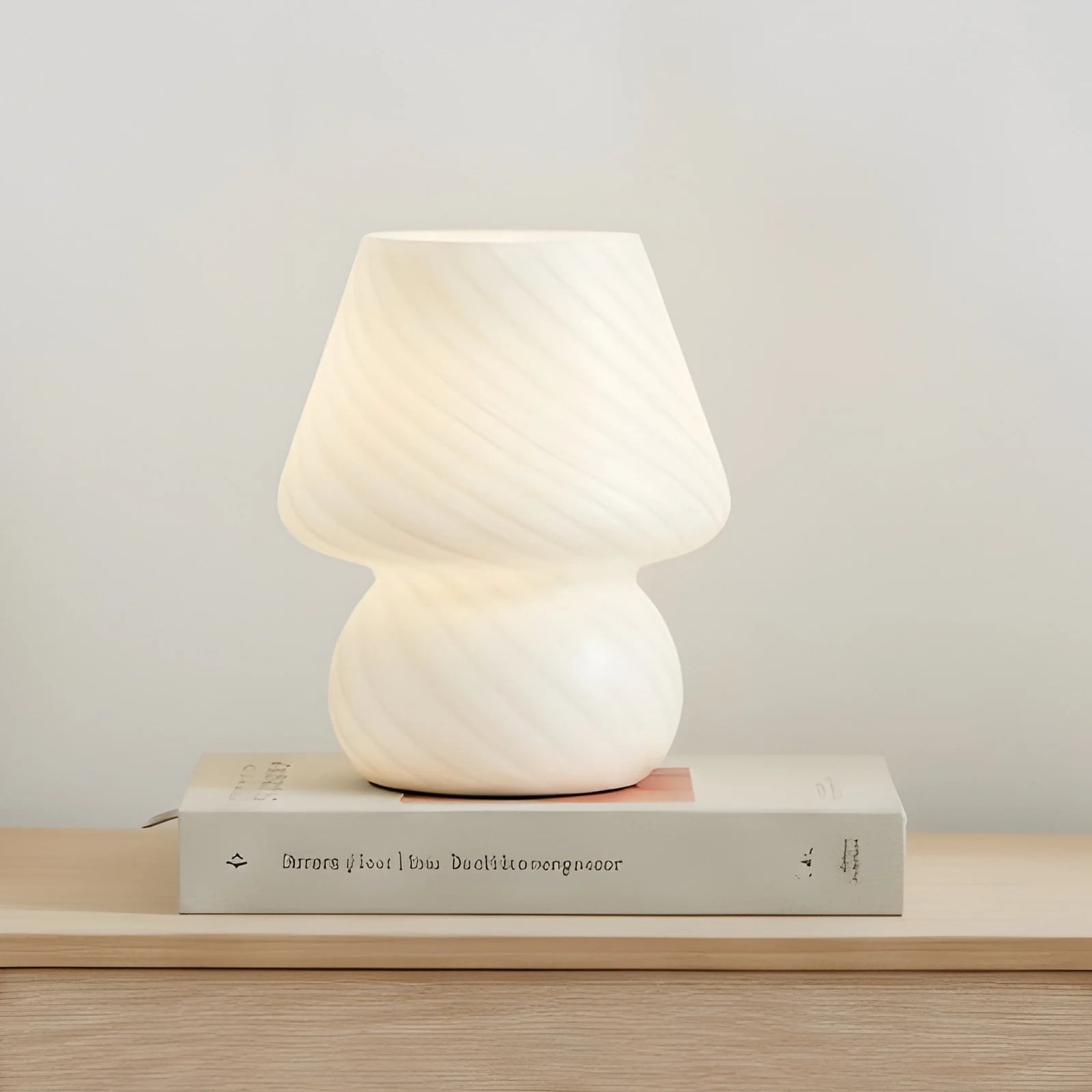 Lindby Andriana Taffellamp Wit - Modern Glas voor Woonkamer, Slaapkamer of Thuiswerkplek