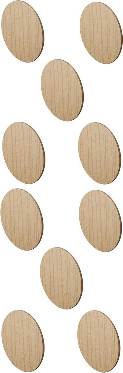 Zelfklevende afdekkapjes voor meubels, rond, 18 mm, grenenhout