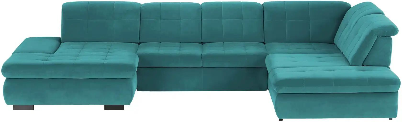 Lounge Collection Wohnlandschaft  Spencer ¦ türkis/petrol ¦ Maße (cm): B: 382 H: