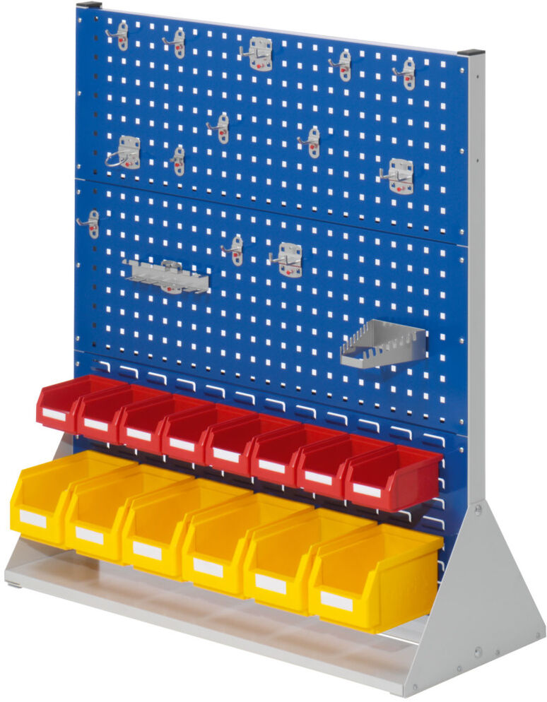 Kappes Stellwand RasterPlan Gr. 3 doppelseitig RAL 7035/5010 mit Ausstattung 3 (7007.01.2216)