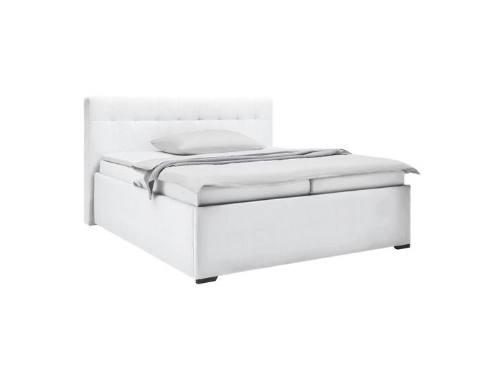 Polsterbett 200/200 cm Weiss