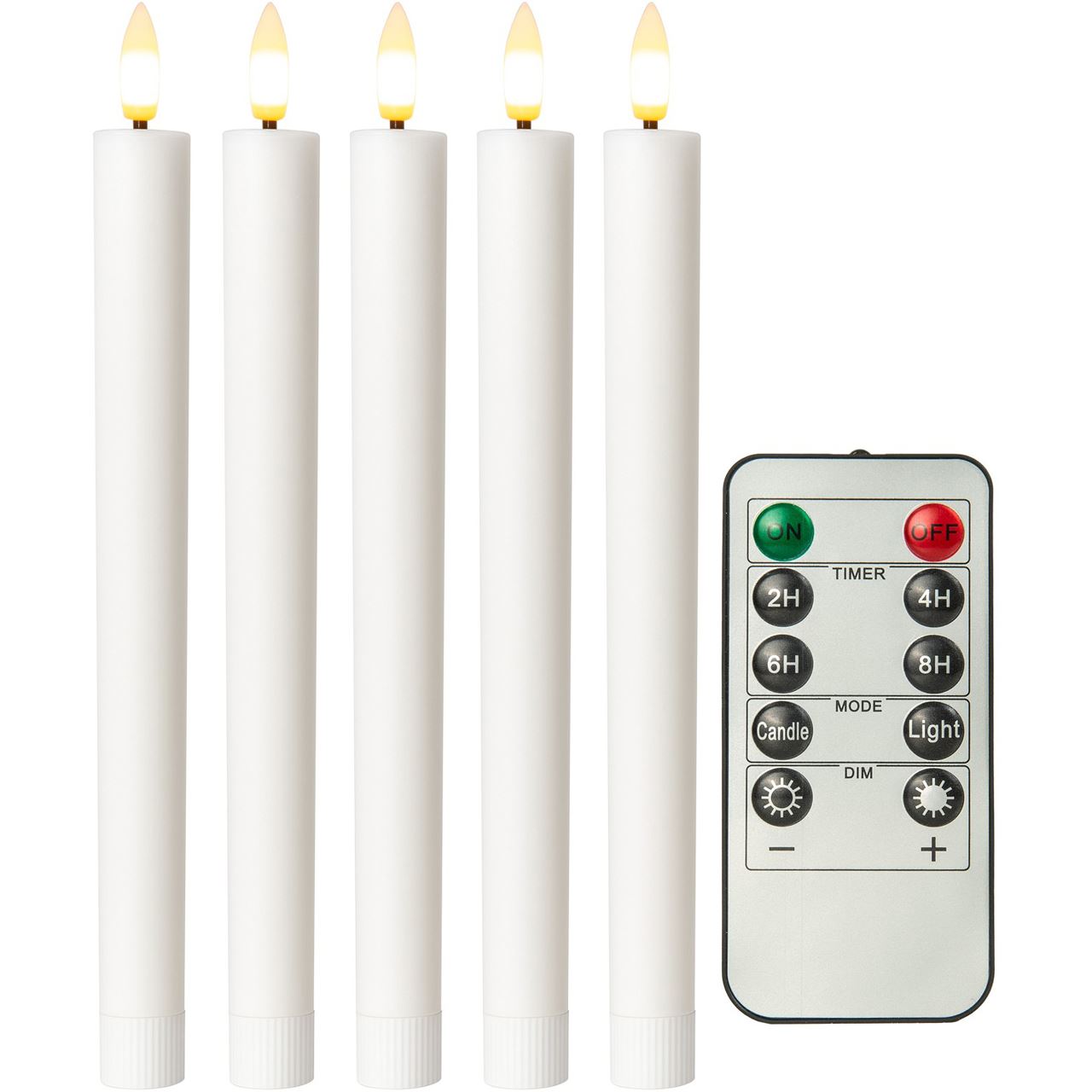 goobay LED-Kerzen weiß, 5 St.