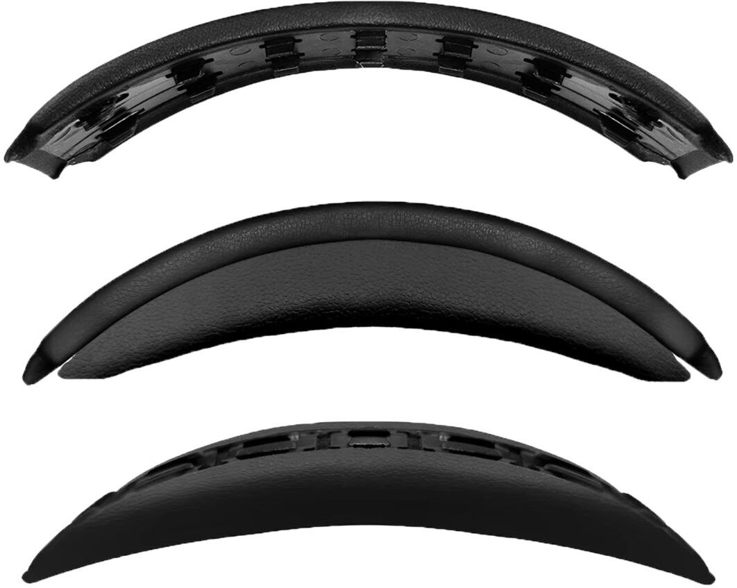 INF Arceau de remplacement à clipser compatible avec Bose QC45, cuir protéiné noir