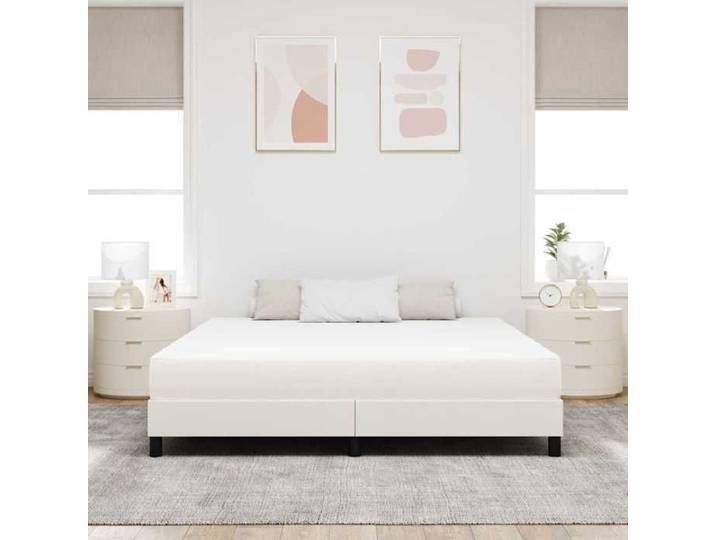 Bon plan Lit 2 places Crème - 180x200 cm - LEMON® - Matelas de Lit avec matelas Crème 180x200 cm tissu 9360604