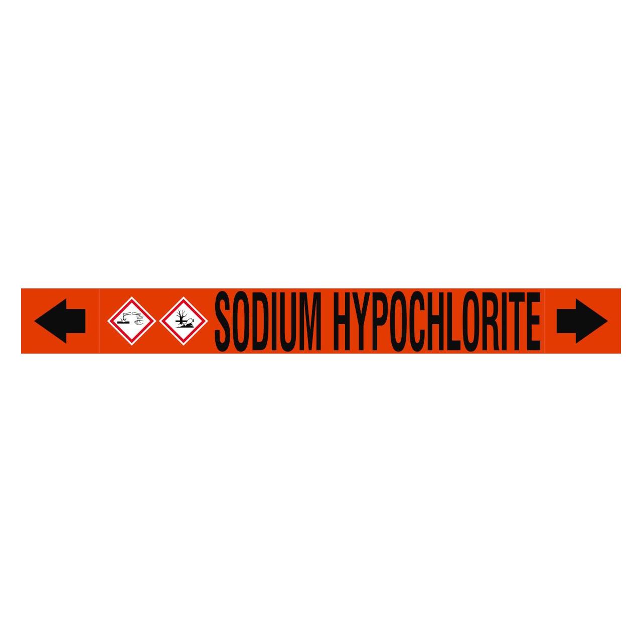 Brady ASME - Rohrmarkierer - Sodium Hypochlorite (313422)