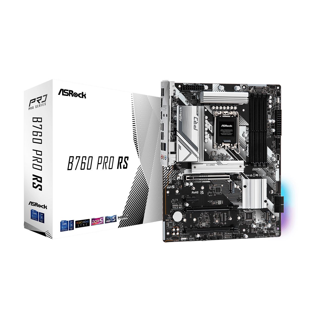 ASRock Pro RS Intel B760 So. 1700 DDR5 ATX Retail