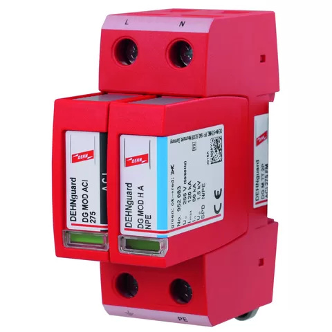Dehn Überspannungsableiter Typ 2 DEHNguard M 2-polig Uc 275V mit ACI-Technologie 952121