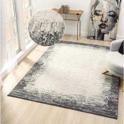 Teppich OTTO HOME "Leksa", grau, B:240cm H:15mm L:320cm, Kunstfaser, Teppiche, Teppich, im Vintage-Look, Wohnzimmer, Schlafzimmer, Esszimmer