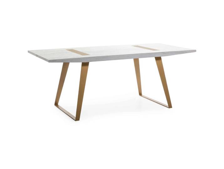 Table à dîner rectangulaire en bois armunia