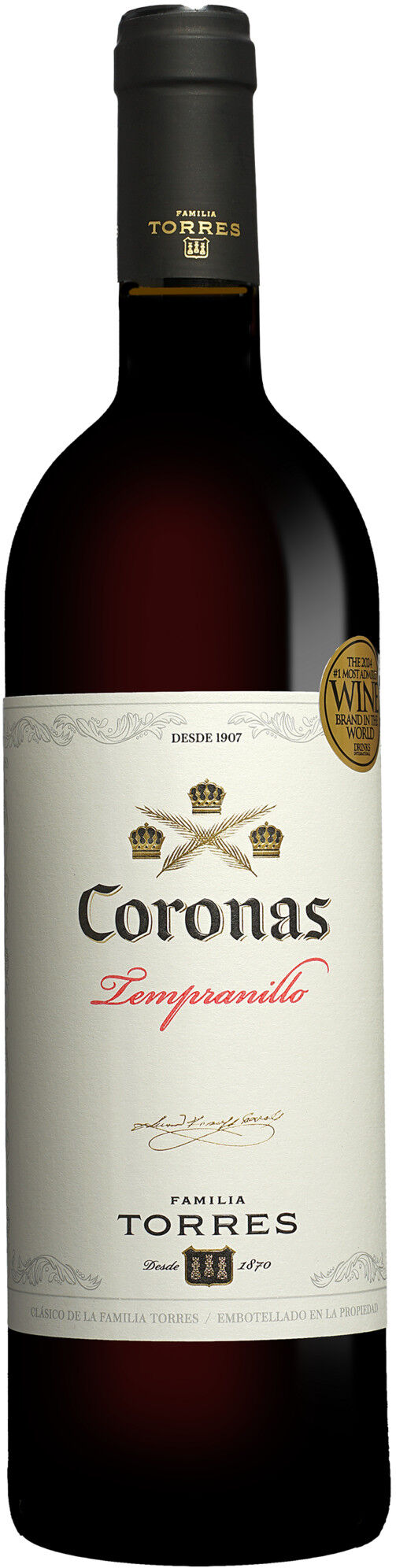 Familia Torres Torres »Coronas« Tempranillo 2023 13.5% Vol. Rotwein Trocken aus Spanien