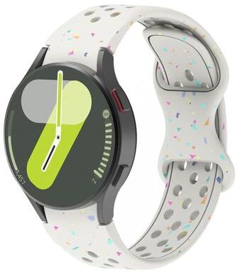 Everyday Crate Samsung Galaxy Watch 7 40mm 44mm Silicone Watch Band Eco Friendly Colorful Dots Replacement Strap starlight