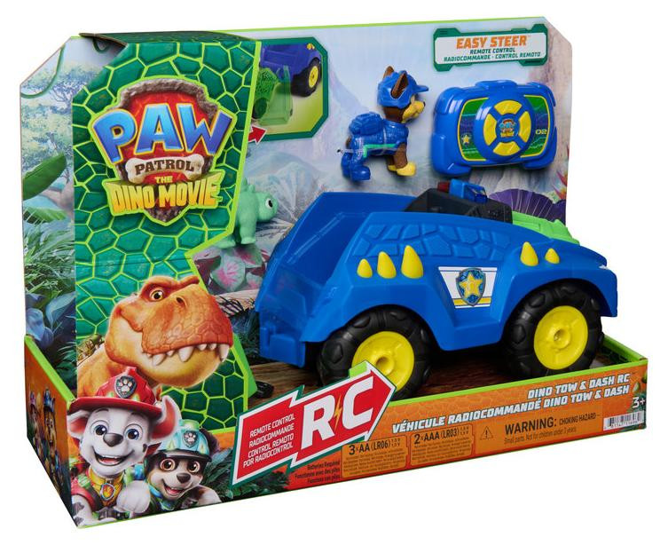 Paw Patrol De Dinofilm: RC-auto met aanhanger Chase