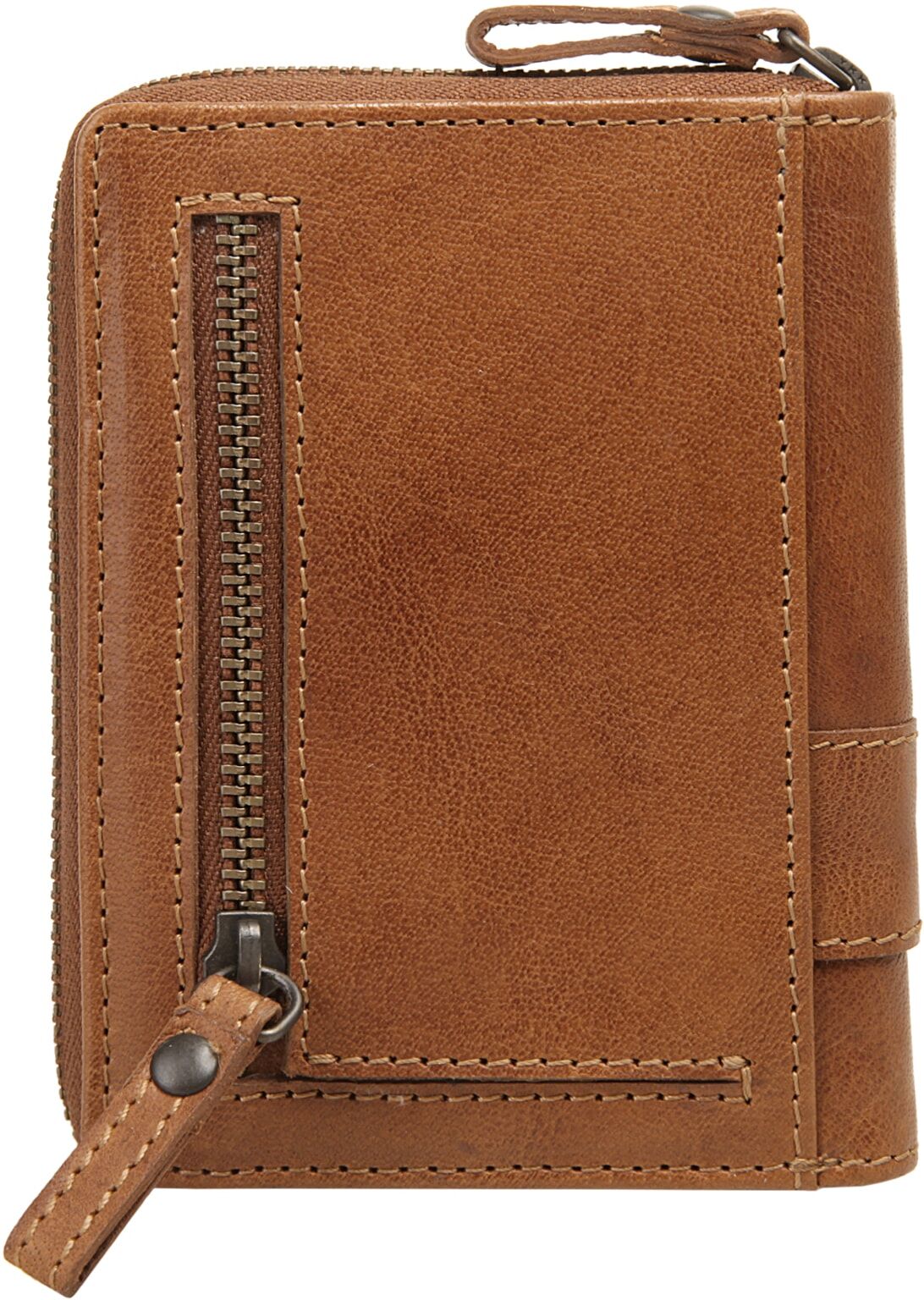 Geldbörse SPIKES & SPARROW "SPIKES & SPARROW Damen RFID echt Leder", Damen, braun (cognac), Leder, Kleinlederwaren Geldbörse, echt Leder cognac Einheitsgröße