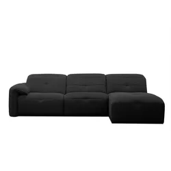 ECKSOFA TRENTO 4-Sitzer, schwarz