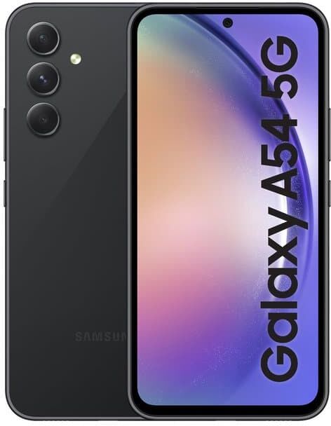 SAMSUNG Galaxy A54 5G 128GB, 8GB RAM Dual Sim - Black - Unlocked - International Model