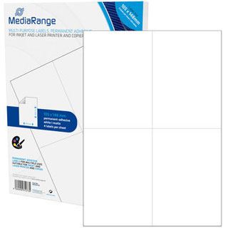 MediaRange Etiketten 105x148mm MRINK143 200Stk universal stark haftend weiiß