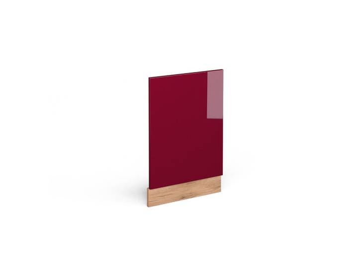Vicco Frontblende R-Line Rot 45 cm ohne Arbeitsplatte, Rot, Eichefarben, Holzwerkstoff, Rechteckig, 45x67.4x1.6 cm, Küchen, Küchenmöbel, Küchenschränke, Küchenunterschrank