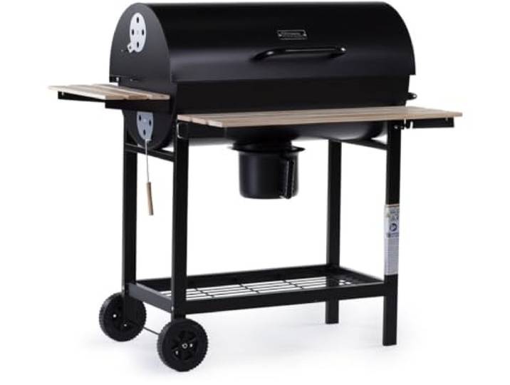 Holzkohlegrill XXL King - 95 x 63 x 105 cm - Schwarz