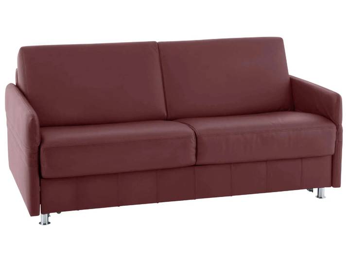 Bettsofa Mexico Leder Bali / Farbe: Bordeaux / Material: