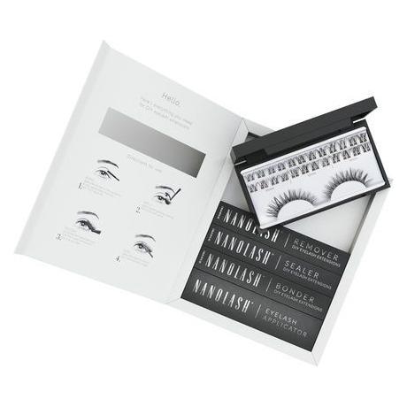 DIY Wimpernverlängerung Starter Kit Cluster Lashes mit Bonder, Sealer, Entferner, Applikator (Künstliche Wimpern, Wimpern Applikator, Wimpernkleber) (S05124204)