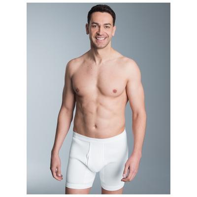 Schlüpfer TRIGEMA "TRIGEMA Unterhose Doppelripp im Doppelpack", Herren, Gr. 6, 2 Stk., weiß, 100% Baumwolle (Bio-Baumwolle kbA), Unterhosen