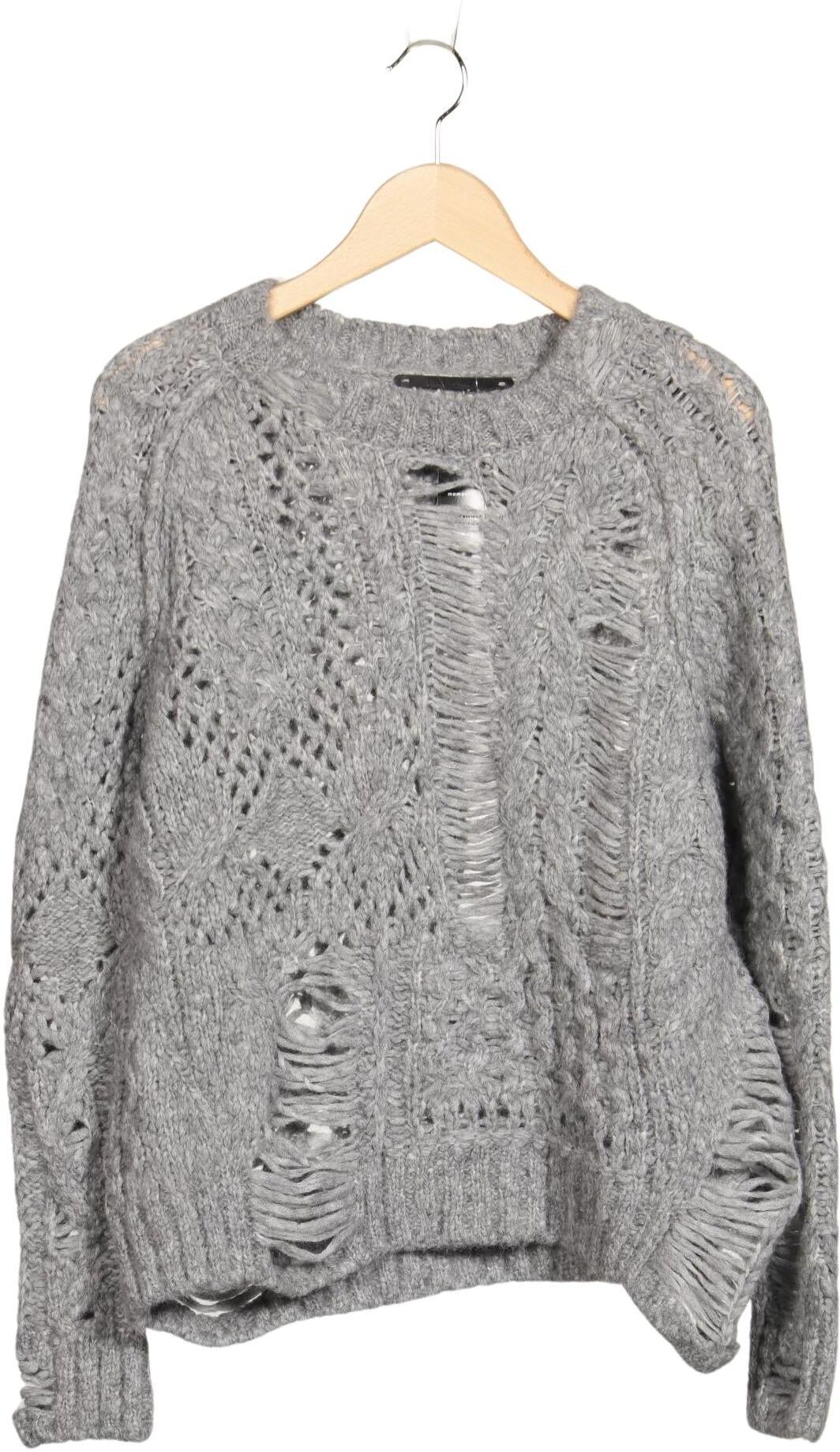 True Religion Damen Pullover, Grau, Gr. L, Alpaka / Synthetik / Wolle - Second Hand