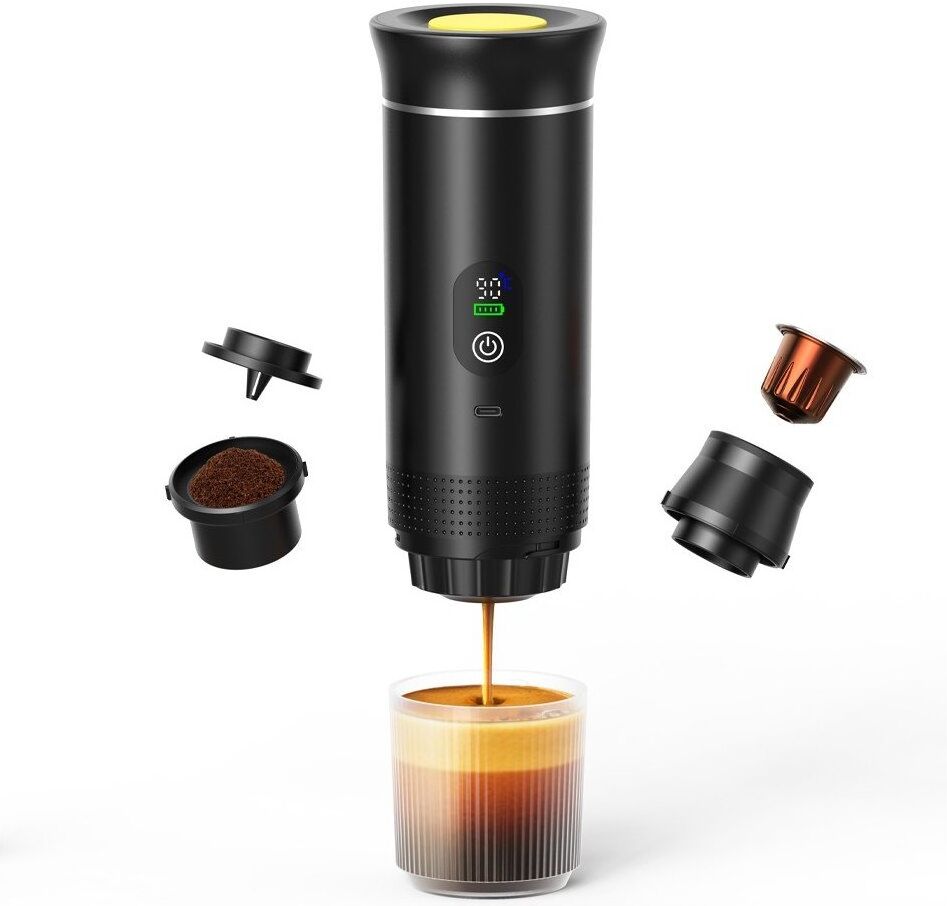 Macchina caffè Melchioni 118320019 CAFFE GO 3in1 (Ricaricabile) Black