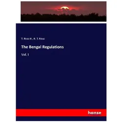 The Bengal Regulations, Fachbücher von T. Rivaz H.