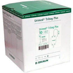 Urimed Tribag Plus Urin-Beinbtl.500ml Steril 50cm 10 ST