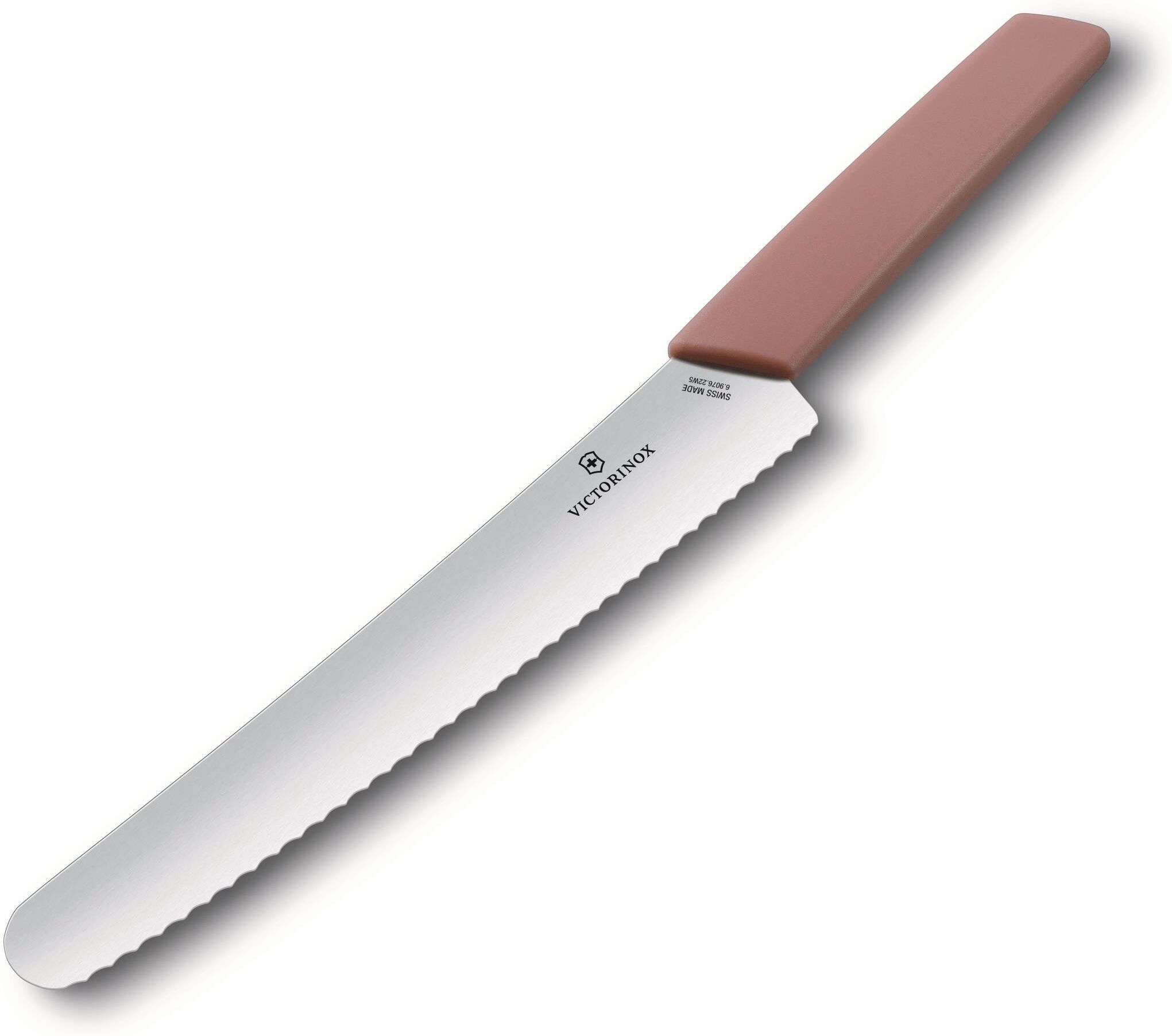 Brotmesser VICTORINOX "Brotmesser Swiss Modern", rosa, Stahl, Kochmesser, Brotmesser rosa Einheitsgröße