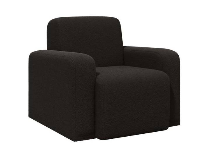 NEW Meuble de salon - vidaxl - Fauteuil Noir Bouclé - Fauteuil simple{88x90x77 cm } 185501