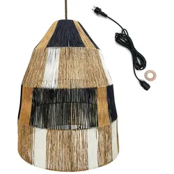 Lumisky ZAHARA D50CM 5M netzbetriebene Pendelleuchte Seil Beige