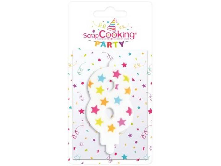 Scrapcooking - Bougie Numero 8