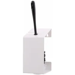 Valera, Toilettenbürste, All Care MediQo-line Toilettenbürstenhalter Edelstahl weiss schwarze Nylonbürste, 2-Punktbefestigung