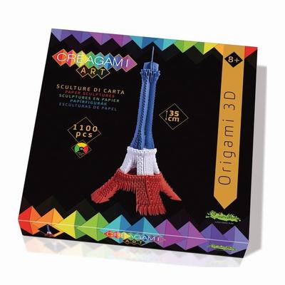 Origami 3D Eiffelturm franz. Fahne 1100 Teile