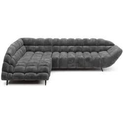 Ecksofa Gappa Stoff Grau Graphit