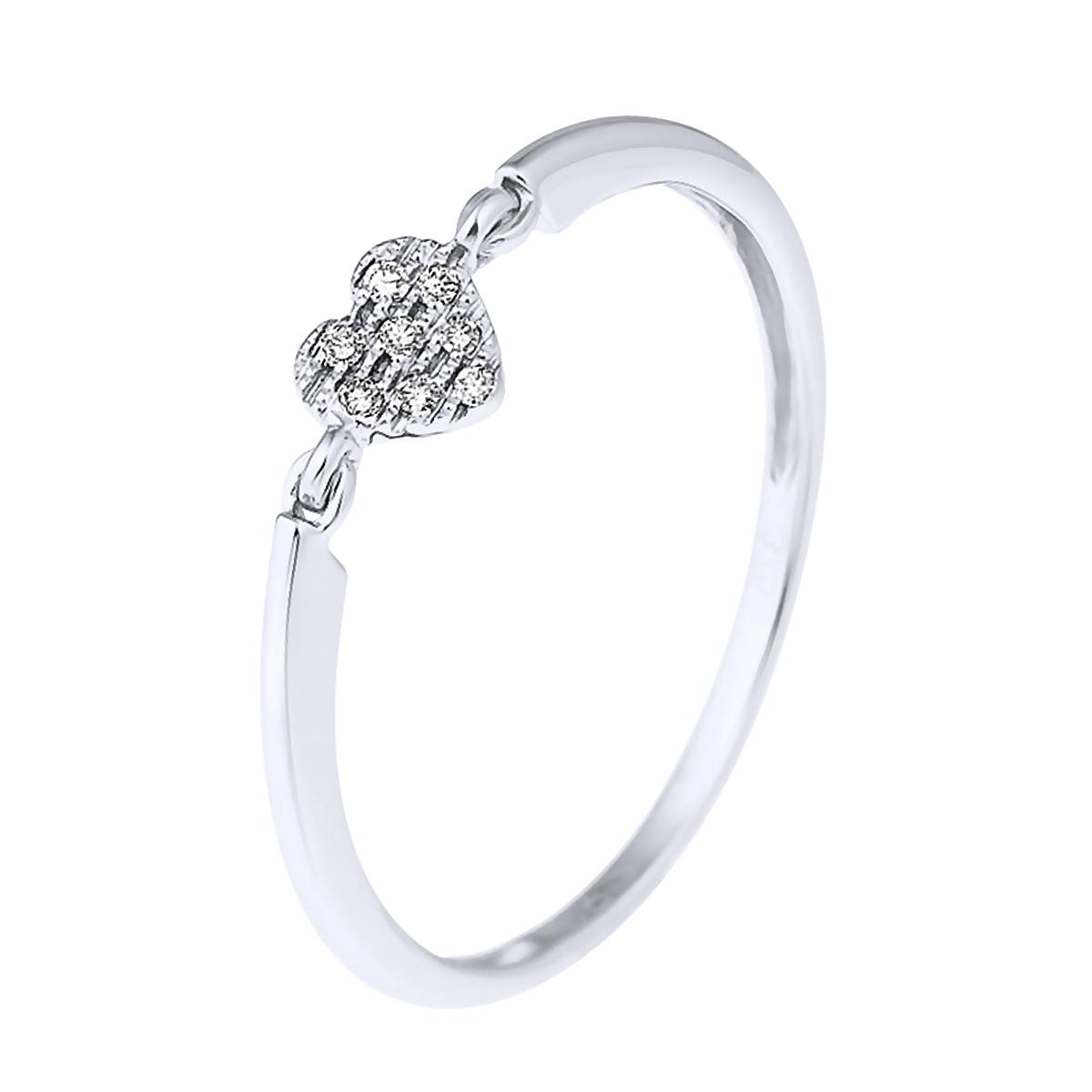 DIADEMA - Ring - Herz - Diamanten - Weißgold