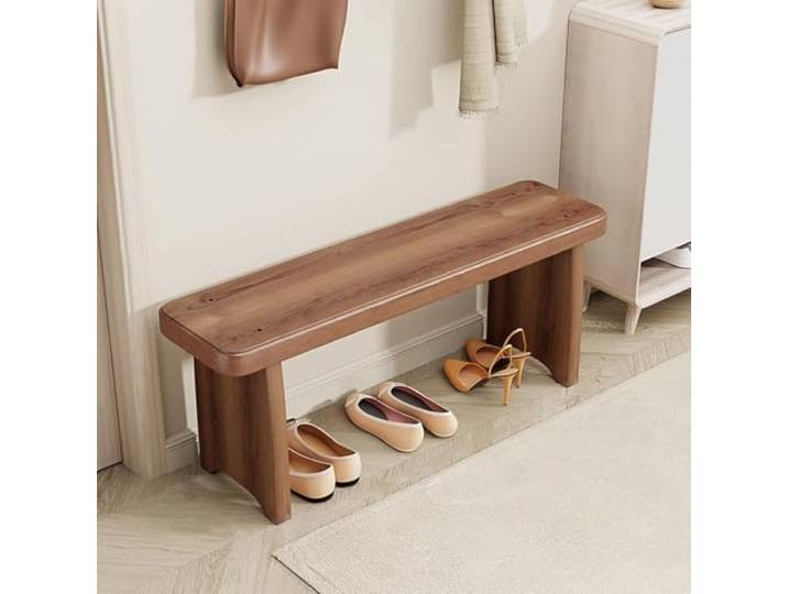ROBAUN Schmale Veranda for den Innenbereich, Vintage-Holzbank for den Eingangsbereich, Lange Bank for den Esstisch in der Küche, Wohnzimmer, Schlafzimmer(90cm)
