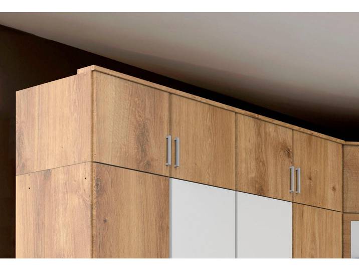 Schrankaufsatz WIMEX Click , braun (plankeneichefarben), B:180cm H:42cm T:56cm, Kunststoff, Möbelaufsätze, Kleiderschrank-Zubehör Schrankaufsatz