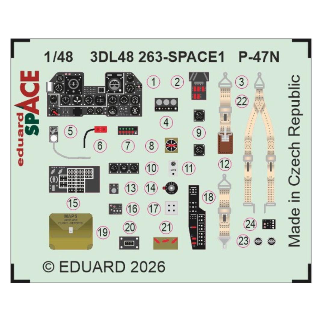 Eduard P-47N SPACE for Miniart (3DL48263)