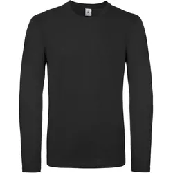 B&C Unisex T-Shirt #E150 langarm Long Sleeve TU05T black M