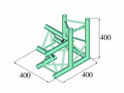Alutruss DECOLOCK DQ3-PAL34 3-Punkt Traverse 3-Weg-Ecke 90 °