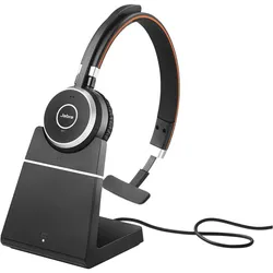 Jabra Evolve 65 UC Duo (Kabellos, USB-A, Unify), Office Headset, Schwarz