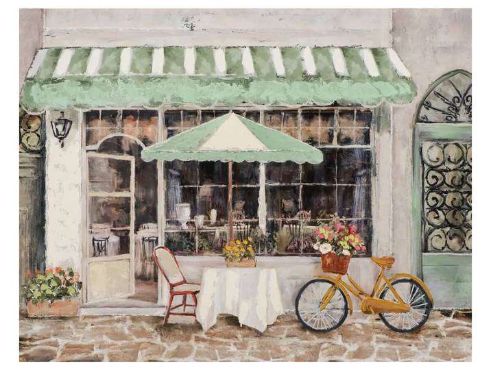 Bild Strassencafe in Grün image LAND