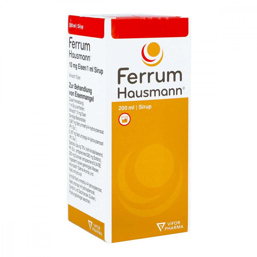 Vifor Pharma Deutschland GmbH Ferrum Hausmann 50mg Eisen/5ml 02183476