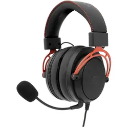White Shark GH-2341 Gorilla Black/Red (Kabelgebunden), Gaming Headset, Rot, Schwarz
