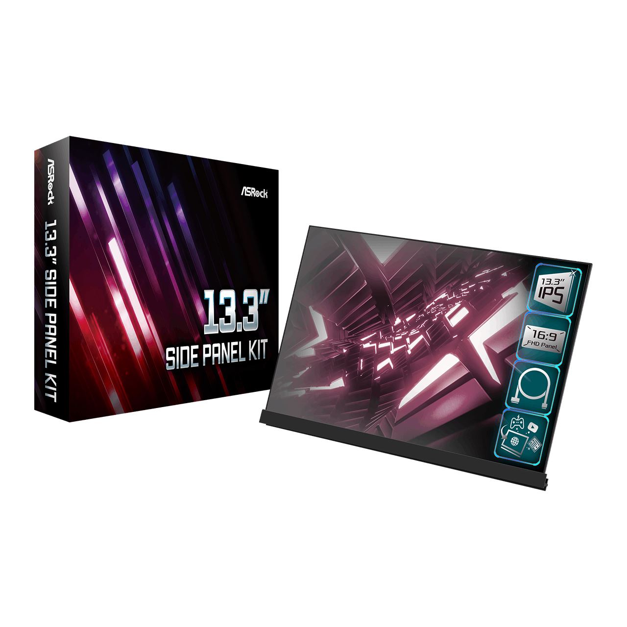 13.3" (33.02cm) ASRock Display Side Panel Kit Retail