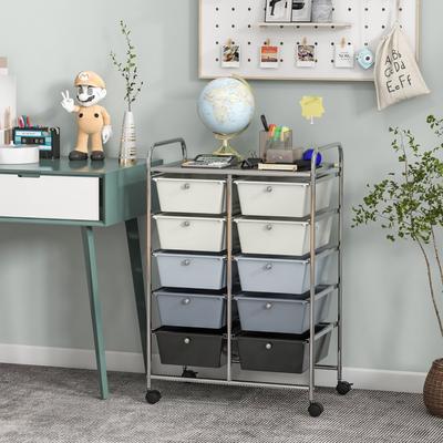 Lirago 10-Drawer Rolling Storage Cart